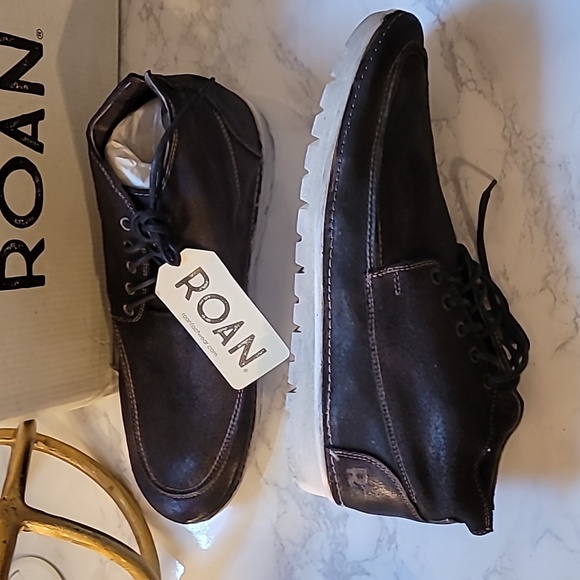 ROAN BY BEDSTU TOBIAS MEN'S BLACK LEATHER BOOTS SZ 11.5 - Picture 10 of 17